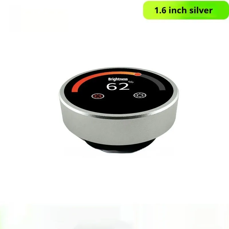Round aluminium alloy knob LCD touch screen for appliance central control audio display 1.6 inch