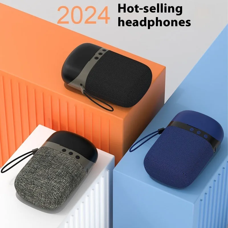 Black Bluetooth headset Bluetooth speaker two-in-one in-ear wireless device with USB charging cable