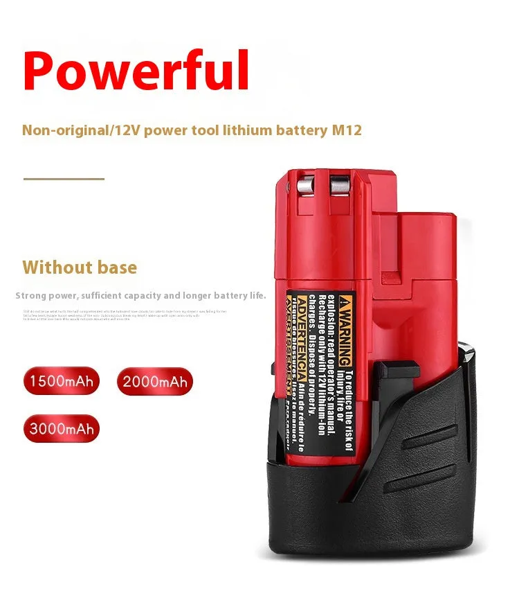 Lithium battery pack for electric tools, plastic casing, multiple capacity options up to 6000mAh
