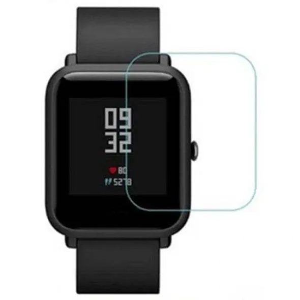 Amazfit Bip smartwatch hydrogel screen protector with full coverage and anti-scratch properties