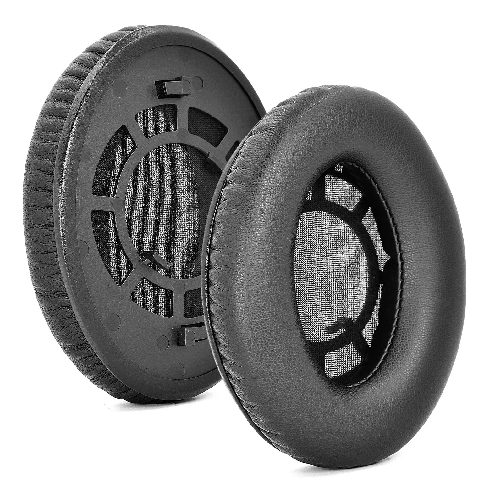 Replacement ear cushion for Sennheiser RS120 headphones, snap-on sponge tip in velvet or protein skin finish