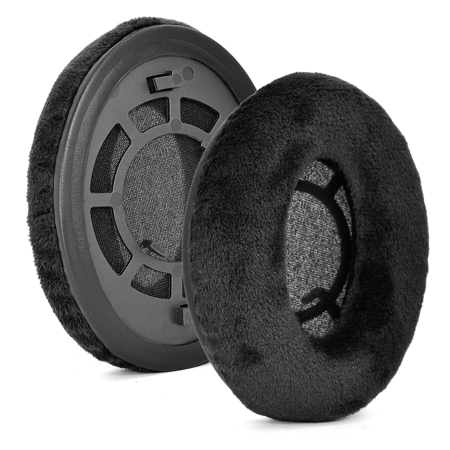 Replacement ear cushion for Sennheiser RS120 headphones, snap-on sponge tip in velvet or protein skin finish