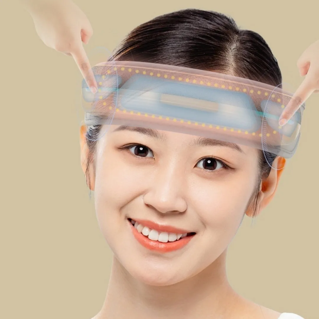 Rechargeable heating application head air pressure Bluetooth music massage instrument with 3 gear settings, 200x195x60mm, English version