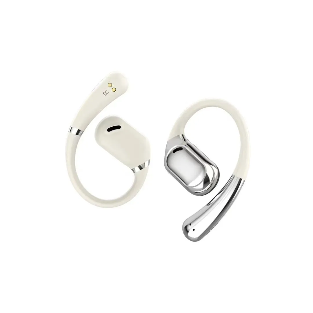 Wireless Bluetooth translation headphones open ear-mounted in OWS Black with touch controls