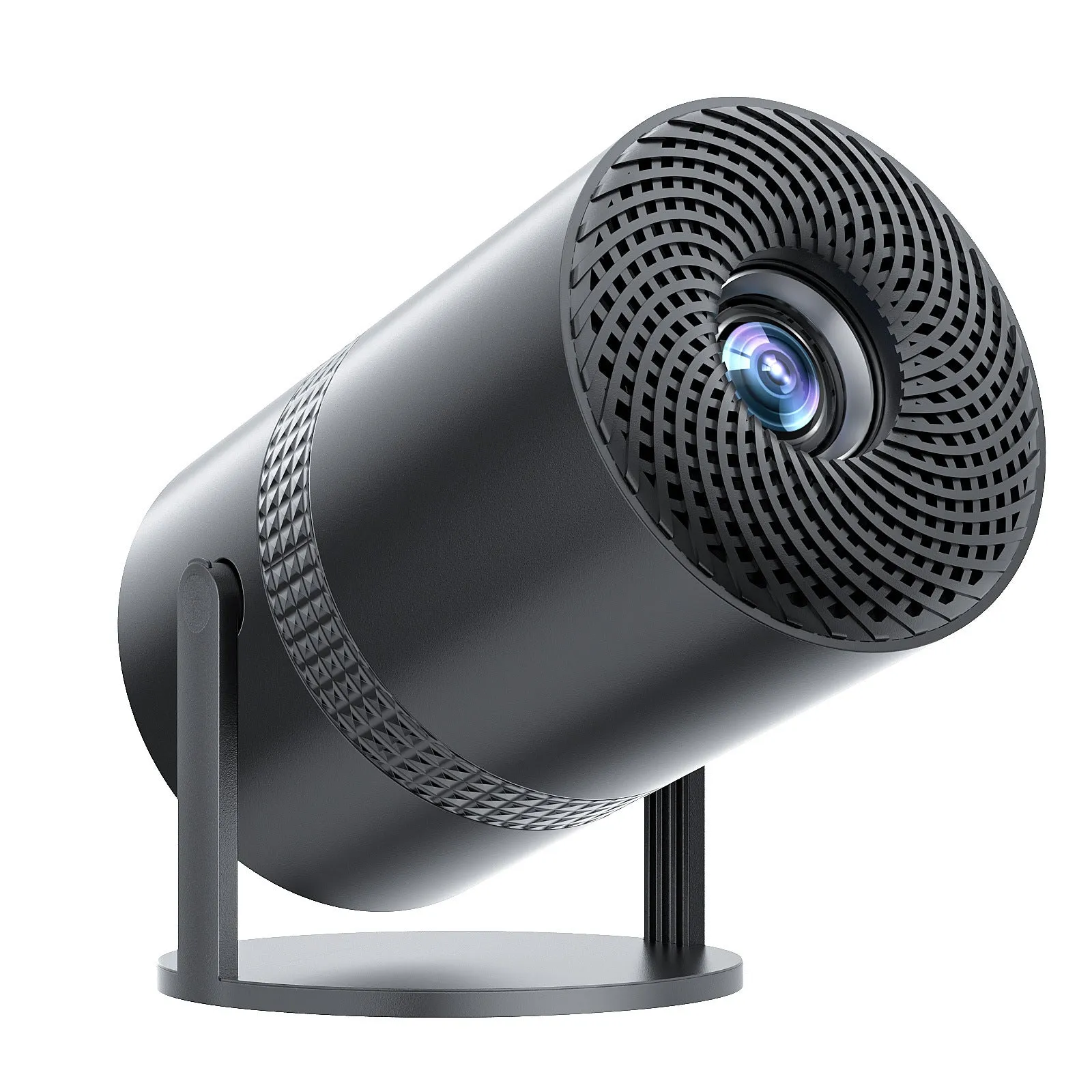 P300 portable projector in black finish with power adapter and interchangeable UK EU US AU plugs