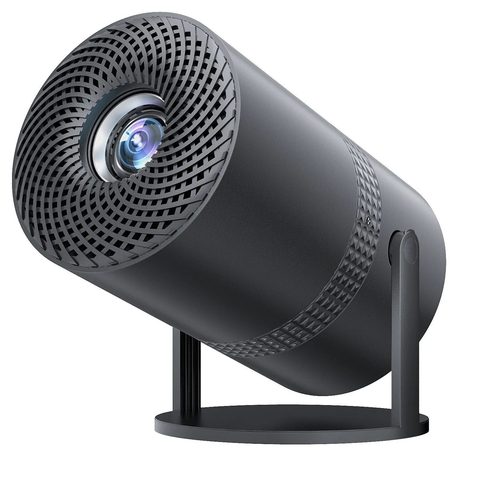 P300 portable projector in black finish with power adapter and interchangeable UK EU US AU plugs