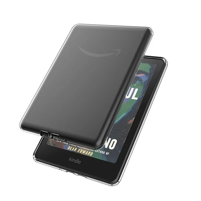 Transparent TPU protective case for Kindle, fully transparent soft cover compatible with Kindle 12th generation 2024 and PaperWhite models