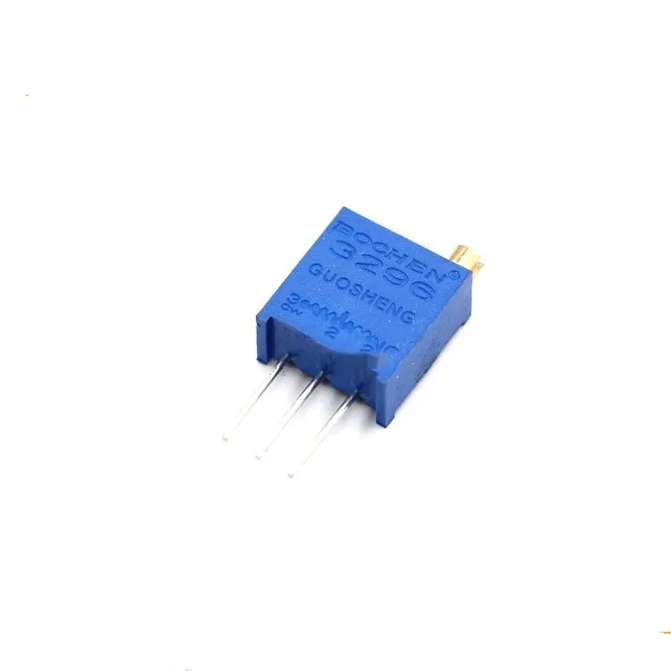 Blue multi-ring precision adjustable resistor potentiometer 20k ohm glass glaze film linear
