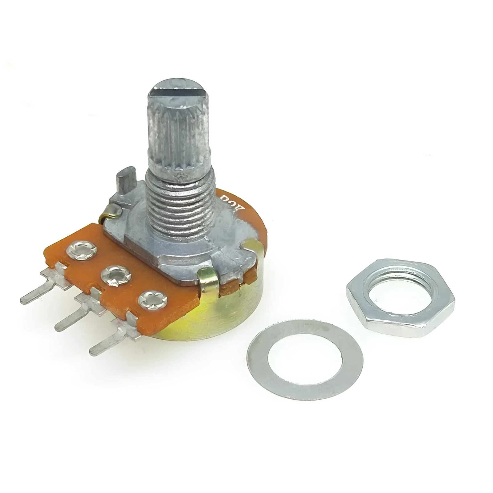 WH148 single connection dual potentiometer with 15mm handle, 300° rotation, panel mount