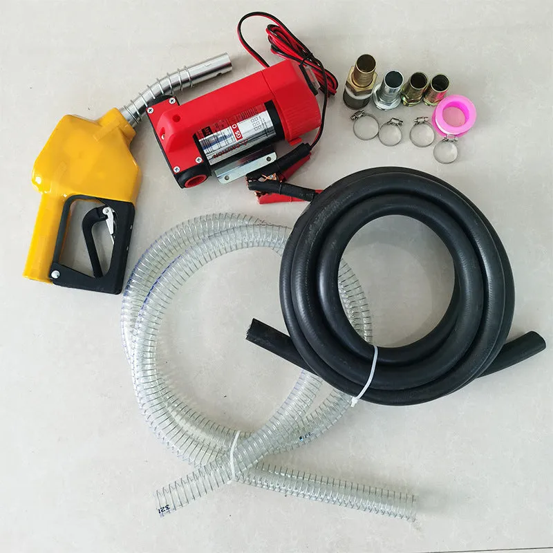 12V 24V electric oil pump set with 80L flow and 10-20m lift for diesel transfer
