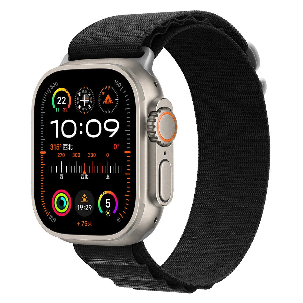 Nylon looped watch strap in green for Apple Watch 42mm
