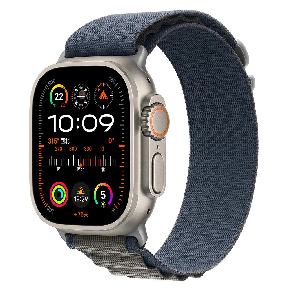 Nylon looped watch strap in green for Apple Watch 42mm
