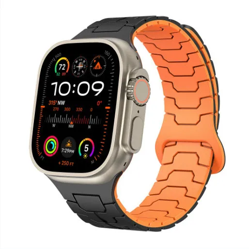 Nylon looped watch strap in green for Apple Watch 42mm