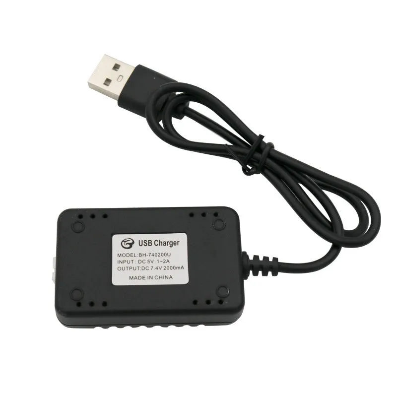 USB charging cable for 2S lithium polymer battery with overvoltage protection and CE mark