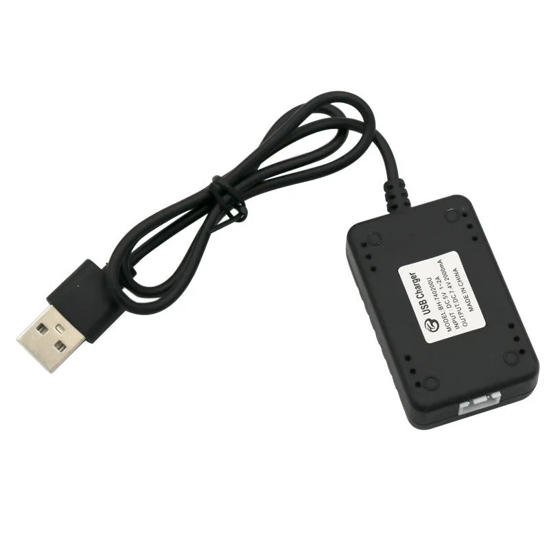 USB charging cable for 2S lithium polymer battery with overvoltage protection and CE mark