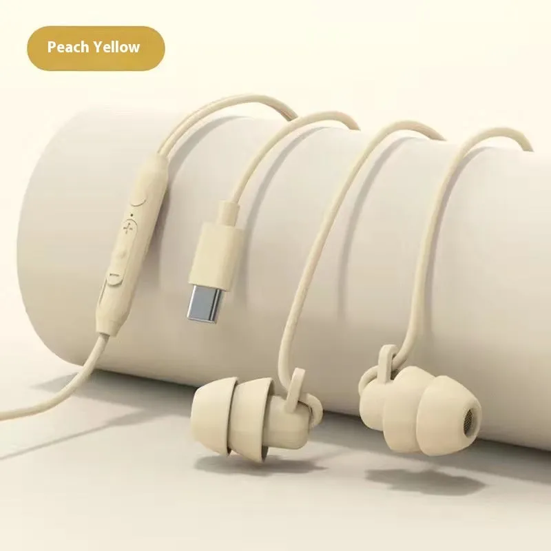 Second generation wired sleep headset with silicone earplugs and 1.2m TPE cable in multiple colours