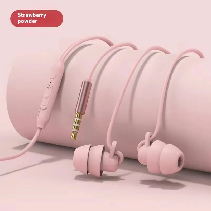 Second generation wired sleep headset with silicone earplugs and 1.2m TPE cable in multiple colours