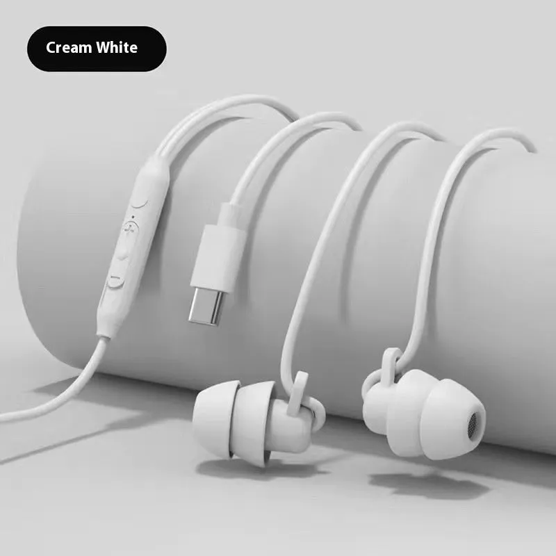 Second generation wired sleep headset with silicone earplugs and 1.2m TPE cable in multiple colours