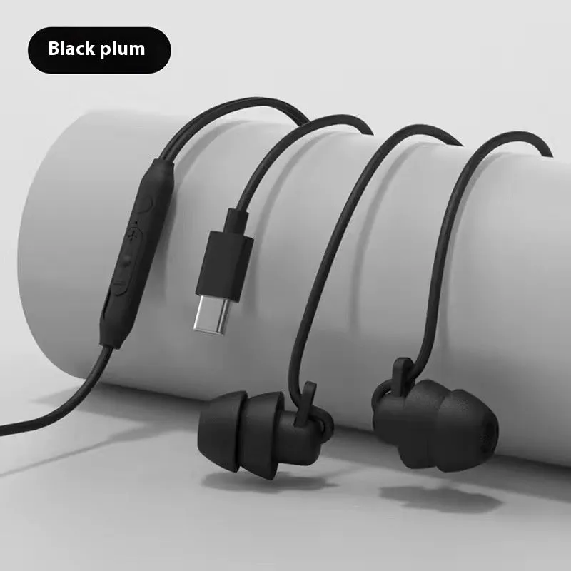 Second generation wired sleep headset with silicone earplugs and 1.2m TPE cable in multiple colours