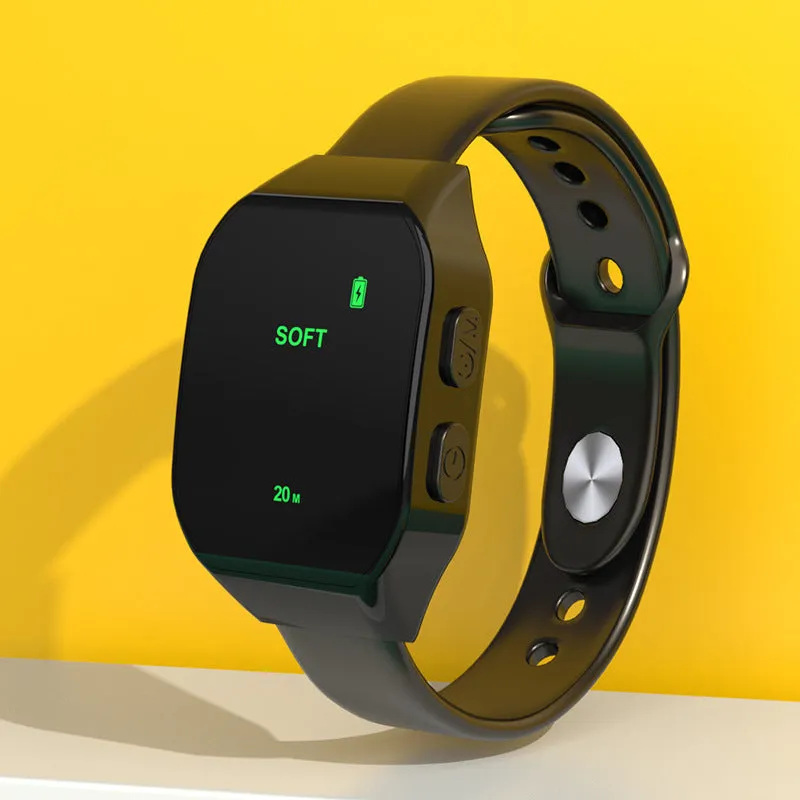 Smart micro-current watch hand wear sleeping aid instrument in black with timing function