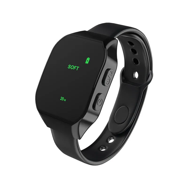 Smart micro-current watch hand wear sleeping aid instrument in black with timing function