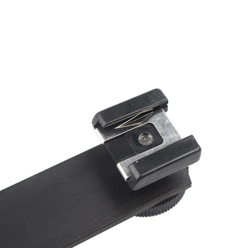 Portable home word dual-head camera stand black metal bracket 16cm size