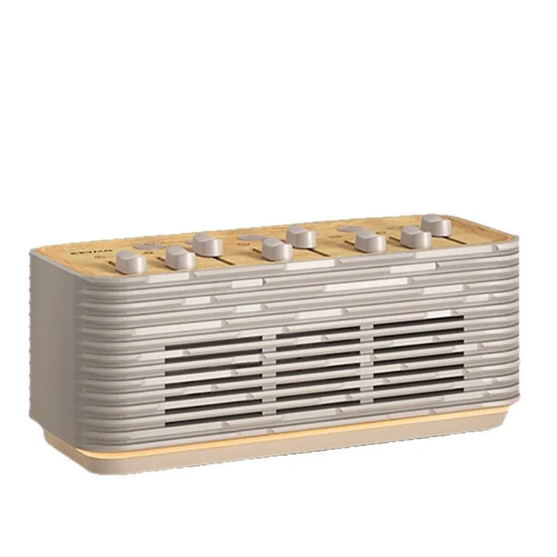 White noise Bluetooth audio speaker in milk coffee colour with data cable for sleep and outdoor use