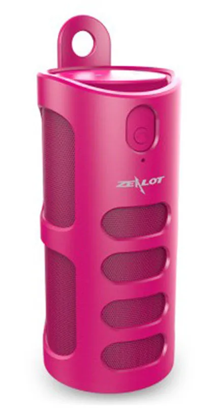 Black Bluetooth speaker with control buttons showing dimensions 72mm x 72mm x 170mm