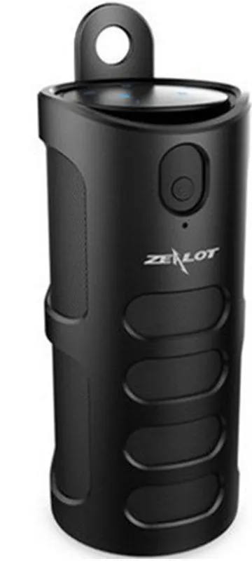 Black Bluetooth speaker with control buttons showing dimensions 72mm x 72mm x 170mm