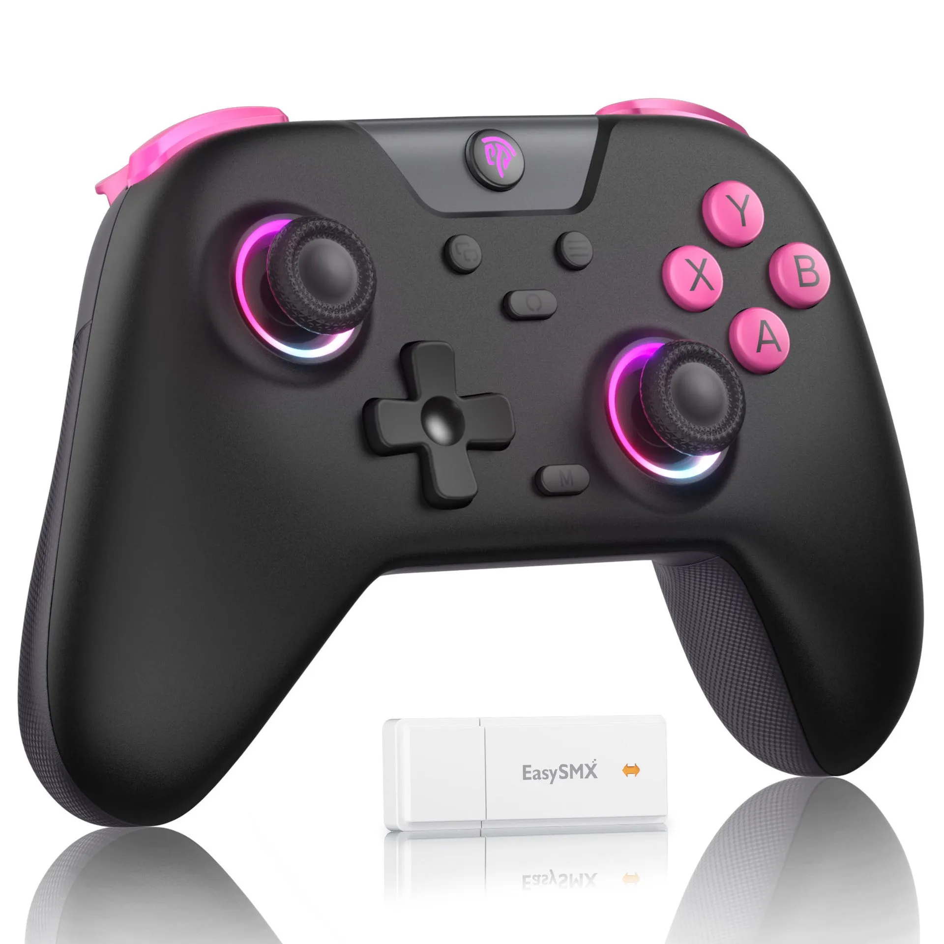 Creative Home three-model game controller connected to Nintendo Switch, PC, mobile phone, and Steam Deck, ABS build, 13.70 × 6.70 × 17.40cm
