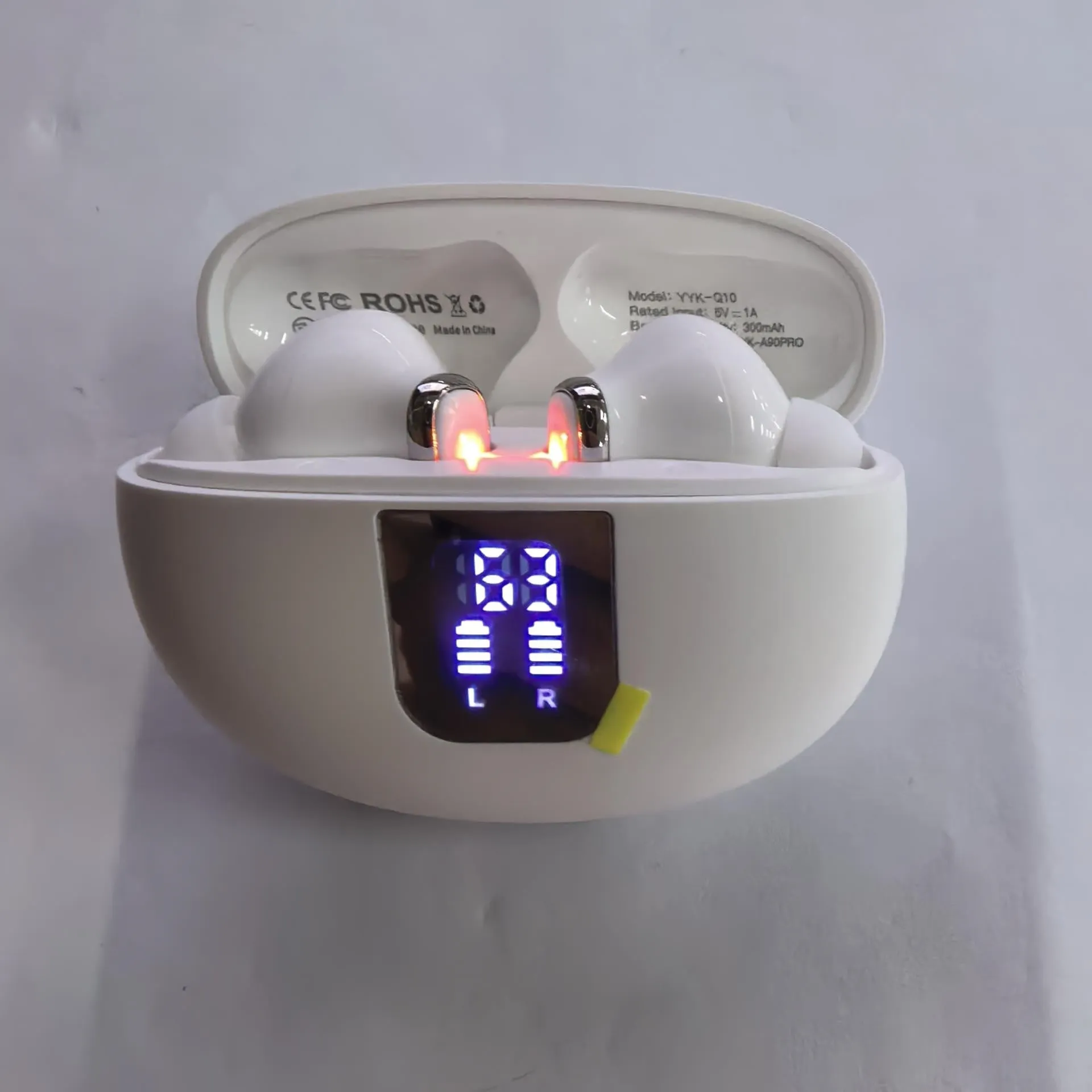 Y40 true wireless Bluetooth earphone in charging compartment with dual noise cancellation feature