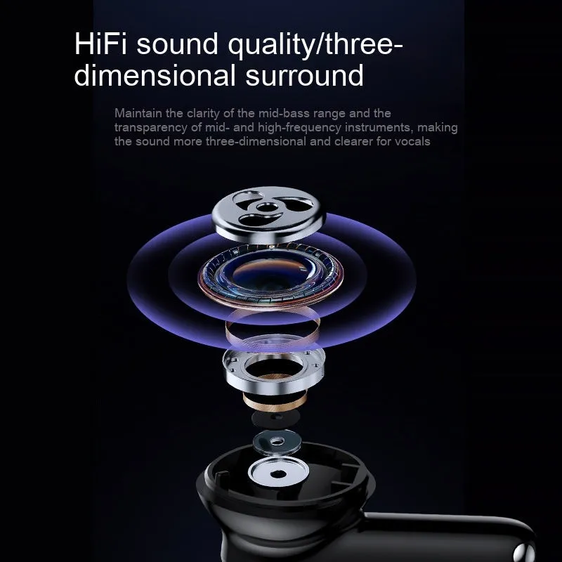 Y40 true wireless Bluetooth earphone in charging compartment with dual noise cancellation feature
