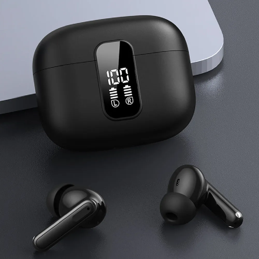 Y40 true wireless Bluetooth earphone in charging compartment with dual noise cancellation feature