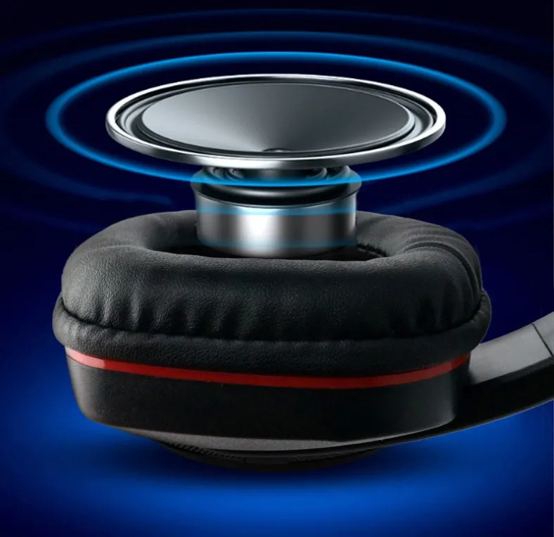 Black wired gaming computer headset with 40mm speakers and 6.3mm straight plug