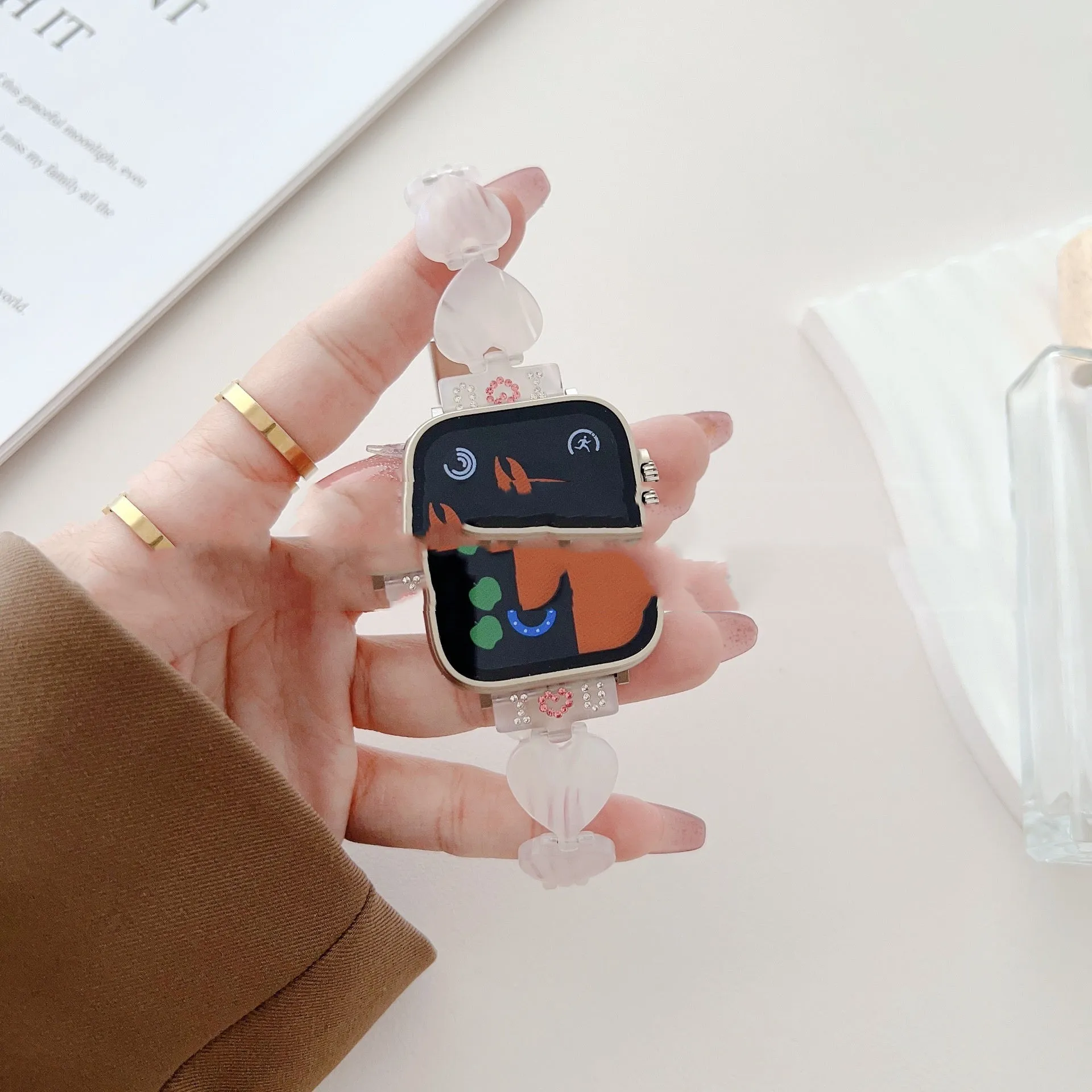 Casual Love resin watch strap for Apple Watch in multiple colours, 20mm size range