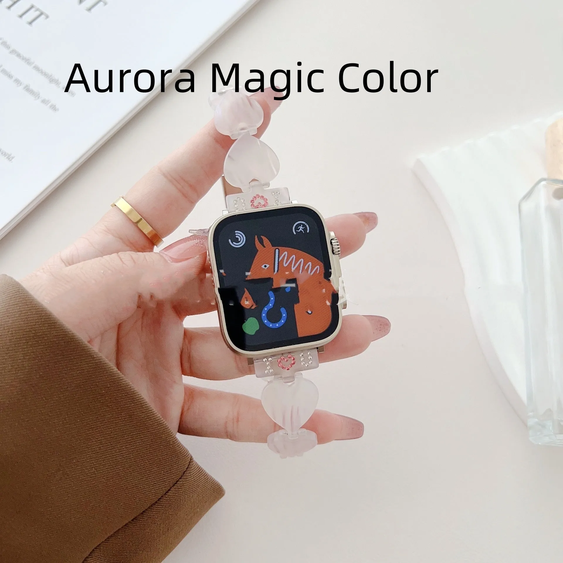 Casual Love resin watch strap for Apple Watch in multiple colours, 20mm size range
