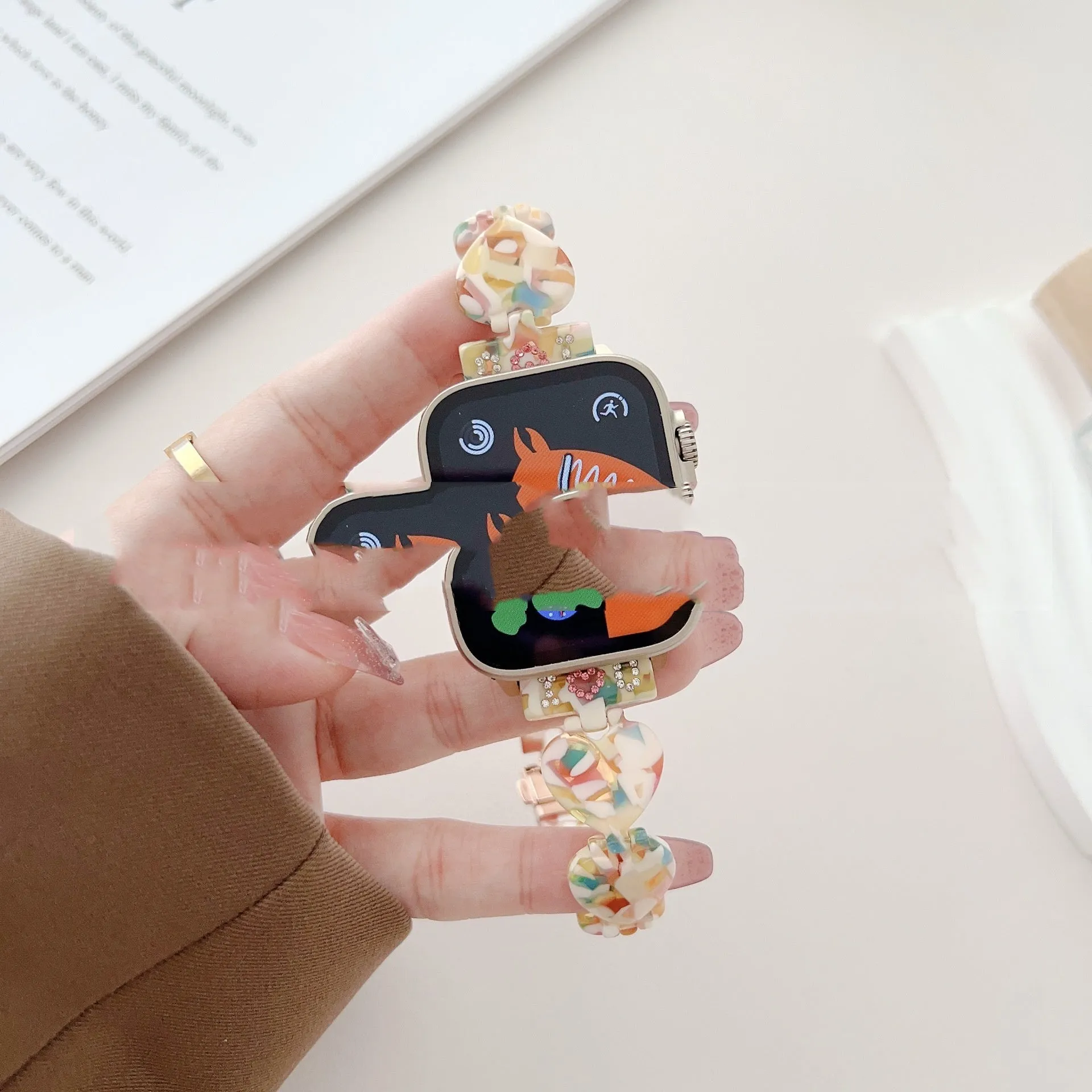 Casual Love resin watch strap for Apple Watch in multiple colours, 20mm size range