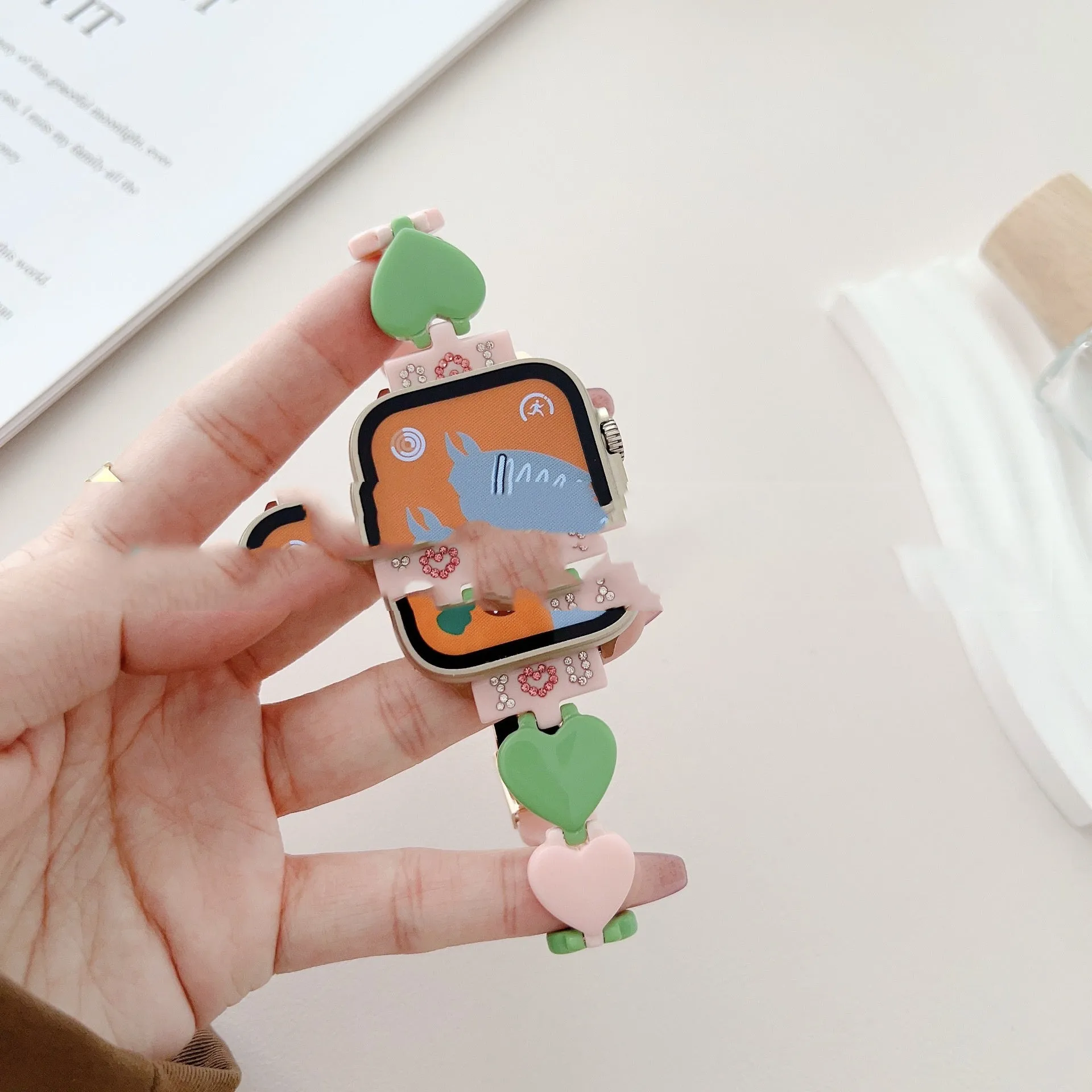 Casual Love resin watch strap for Apple Watch in multiple colours, 20mm size range