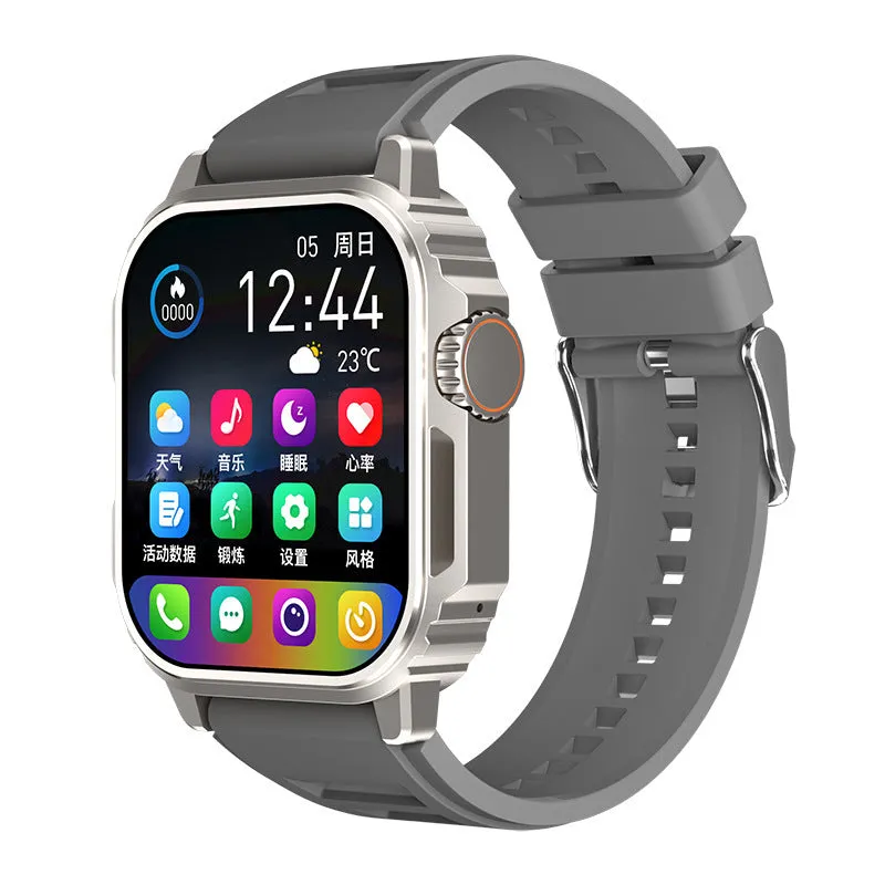 TW11 smart watch with heart rate monitoring and Bluetooth calling, black sports strap
