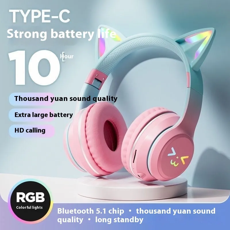 Bluetooth headset BT035C with gradient colour finish and breathing light
