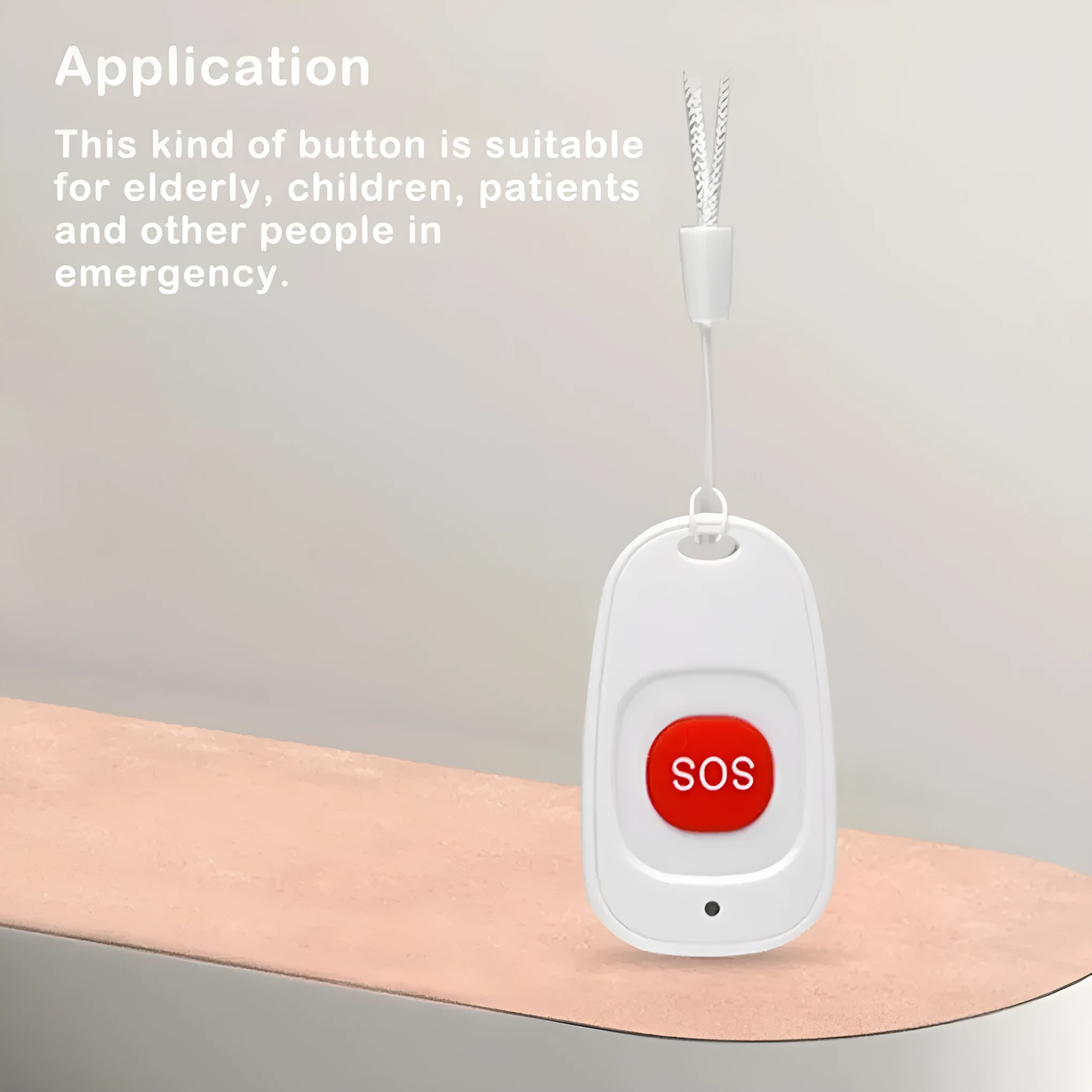 SOS emergency alarm button wireless pager watch style 58x39x15 mm 315 433 MHz remote control alarm