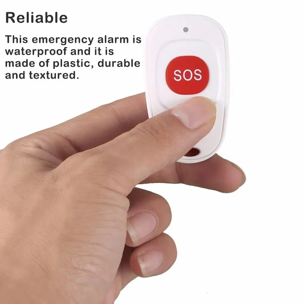 SOS emergency alarm button wireless pager watch style 58x39x15 mm 315 433 MHz remote control alarm