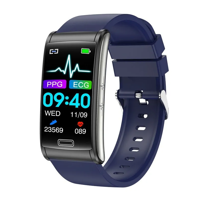E600 smart watch with non-invasive blood sugar testing on wrist display