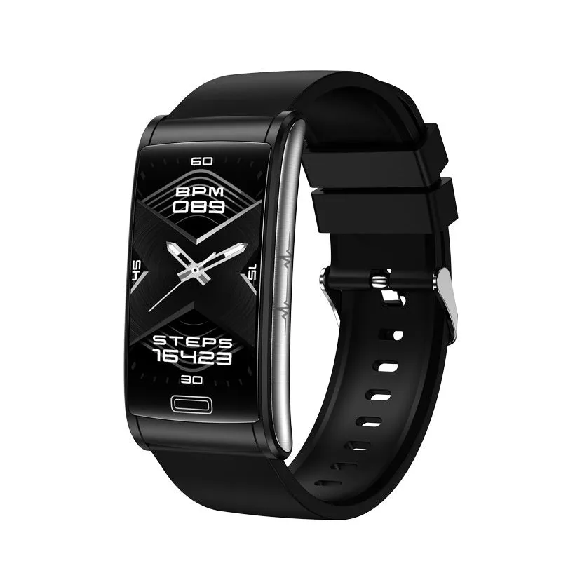 E600 smart watch with non-invasive blood sugar testing on wrist display
