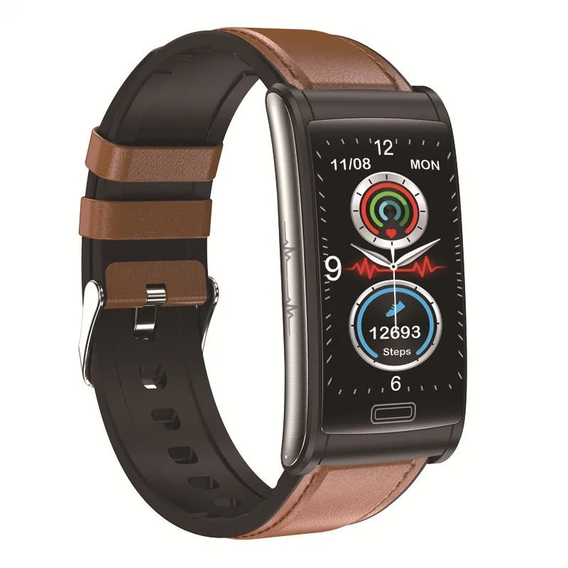 E600 smart watch with non-invasive blood sugar testing on wrist display