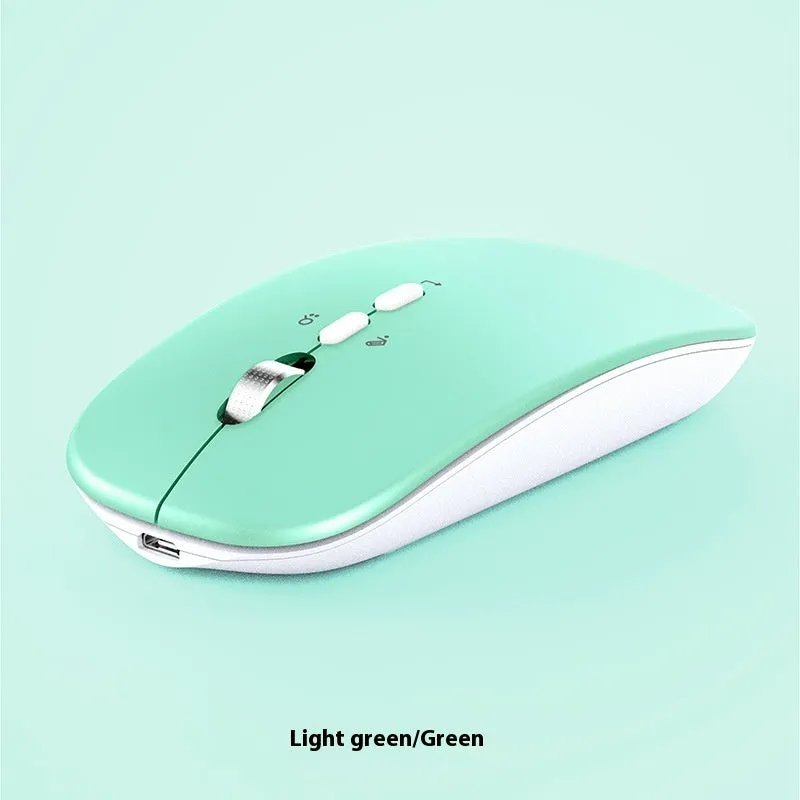 AI intelligent voice translation wireless charging mouse in gold with 2.4GHz and 2000DPI optical sensor