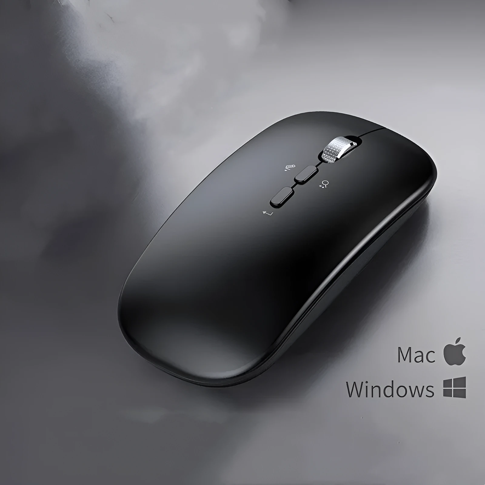 AI intelligent voice translation wireless charging mouse in gold with 2.4GHz and 2000DPI optical sensor