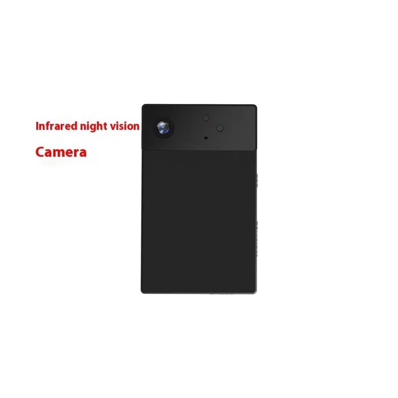 HD Night Vision WiFi Surveillance Camera in black, 90x55x10mm, with USB camcorder design