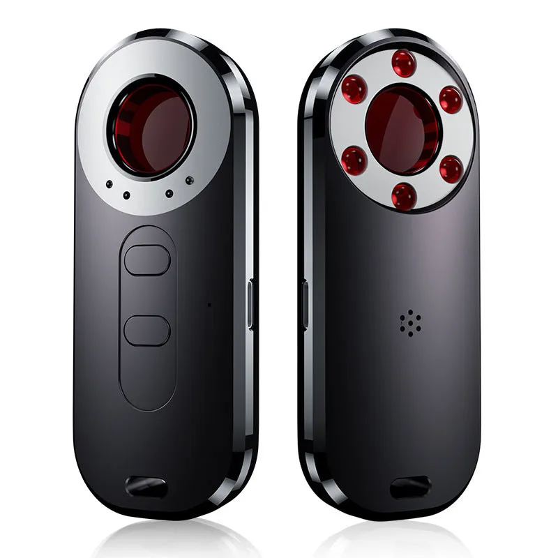 Portable infrared surveillance detector measuring 91mm with frequency scanning capabilities