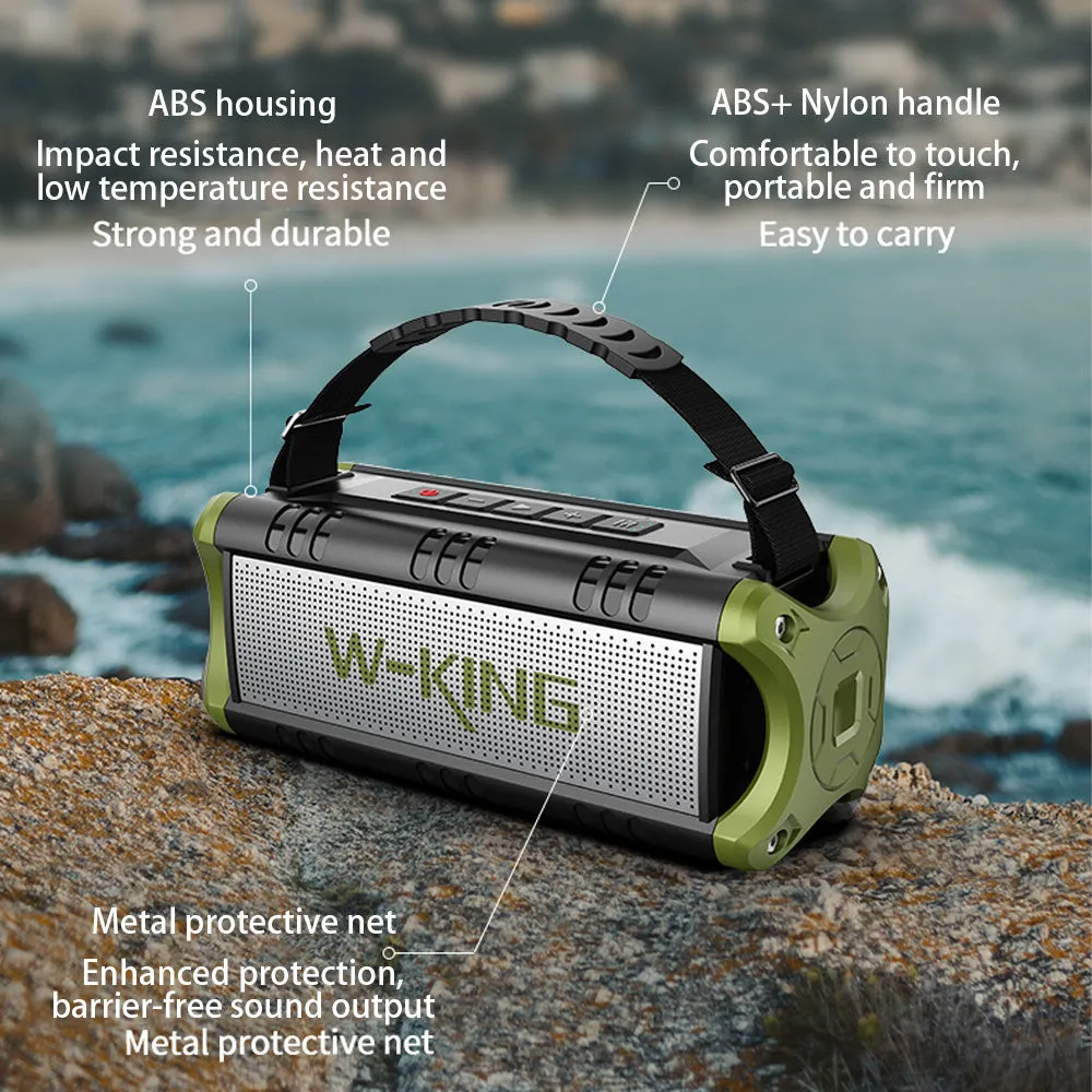 Portable wireless Bluetooth speaker in black with NFC and USB/TF card support
